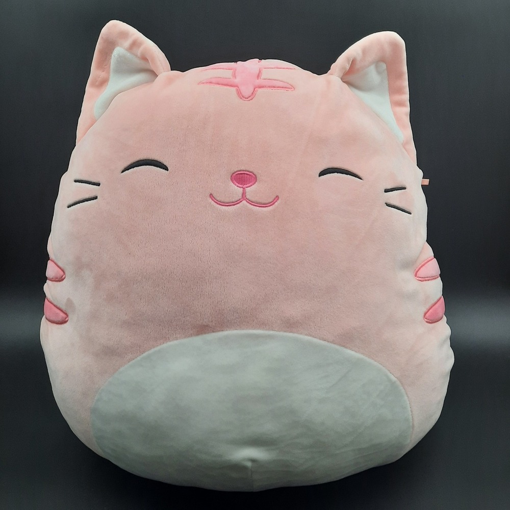 Kellytoy Squishmallows Maui the Cat Pink Plush – Airplane Belly Rare Travel Ed.